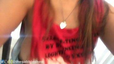 The Gabbie Show Slight Nipple Slip (1 pic 1 gif) on fanspics.com