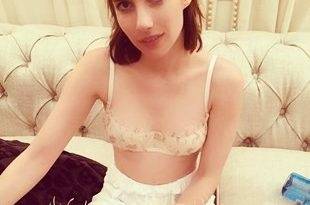 Emma Roberts In Lingerie For "Little Italy" - Italy on fanspics.com