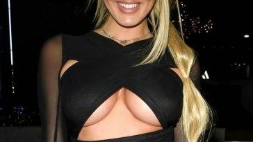 ZaraLena Jackson Shows Off Her Underboob in Manchester on fanspics.com