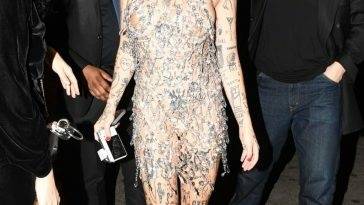 Braless Brooke Candy Looks Hot While Arriving to Playboy x Big Bunny Party on fanspics.com