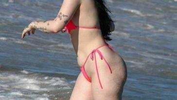 Noah Cyrus Enjoys a Sunny Day with Family and Friends in Miami Beach on fanspics.com