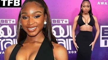 Normani Puts Her Cleavage Front and Center in a Risqué Black Gown (45 New Photos) on fanspics.com