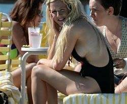 Ellie Goulding Swimsuit Side Boob Pics on fanspics.com