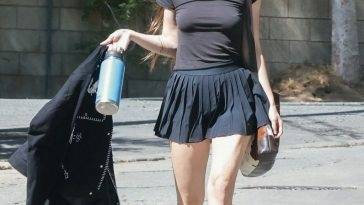 Leggy Scout Willis Visits a Friend in Los Feliz on fanspics.com