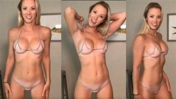 Vicky Stark Micro Bikini Try On Nude Video Leaked on fanspics.com