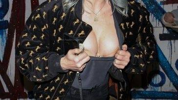 Whitney Cummings Flashes Her Nude Tits in WeHo on fanspics.com