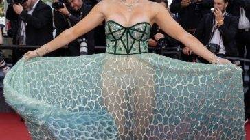 Tallia Storm Shows Off Her Sexy Tits at the 75th Annual Cannes Film Festival on fanspics.com