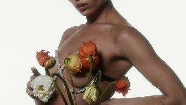 Zoe Kravitz Poses Naked with Flowers for Pop Magazine on fanspics.com