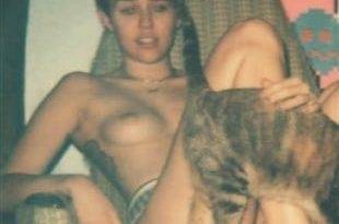 Miley Cyrus Topless Again In V Magazine on fanspics.com