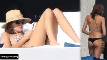 Kaia Gerber Displays Her Nice Butt in a Tiny Bikini in Cabo San Lucas on fanspics.com