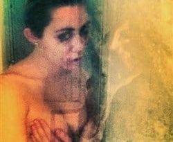 Miley Cyrus Topless Shower Pic Is So Meta on fanspics.com