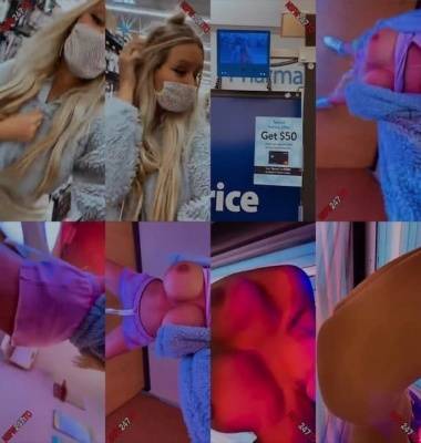 Sydney Fuller public tits flashing & tanning snapchat premium 2020/12/24 on fanspics.com