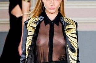 Cara Delevingne Topless Tits For Fashion on fanspics.com