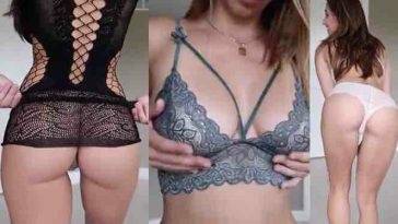 Christina Khalil Lingerie Teasing And Stretching Video! on fanspics.com