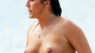 Fat Jessie Wallace Topless in the Caribbean on fanspics.com