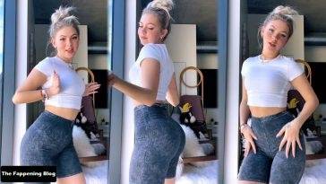 Jordyn Jones Displays Her Beautiful Butt in Tight Shorts (11 Pics + Video) on fanspics.com