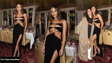 Olivia Culpo Looks Hot in a Sexy Dress at the Monot Event in Paris on fanspics.com