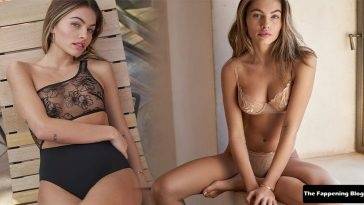 Thylane Blondeau Shows Her Nude Tits in Lingerie For Etam Valentine’s Day Collection 2022 on fanspics.com