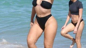 Bianca Elouise Flaunts Her Sensational Beach Body in a Bikini on fanspics.com