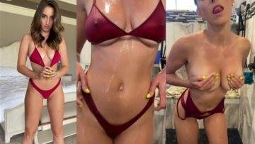 Christina Khalil Nude Shower Bikini Striptease Video  on fanspics.com