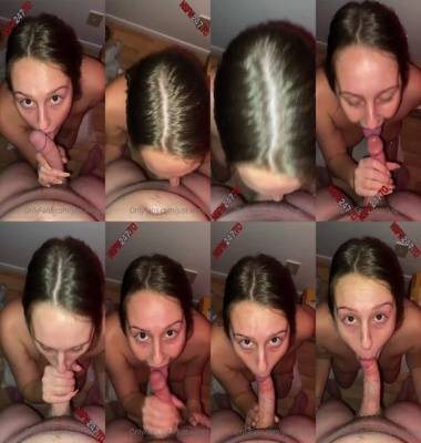 Just WingIt - giving blowjob to her boyfriend on fanspics.com