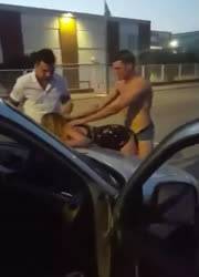 Two dudes fuck drunk girl on fanspics.com