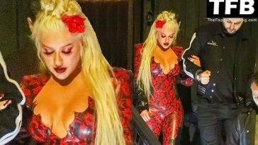 Christina Aguilera is in a Partying Mood as She Steps Out with Matthew Rutler in LA on fanspics.com