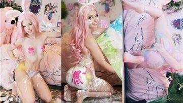 Belle Delphine  Ass Painting Video  on fanspics.com