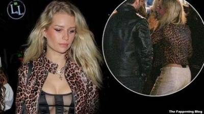 Lottie Moss Puts on a Sexy Display Stepping Out For a Night of Fun With Friends in London on fanspics.com