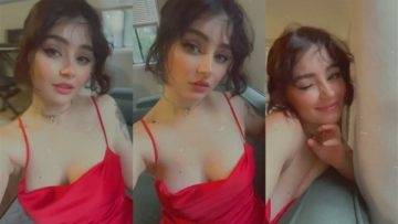 Mia Alves Teasing in Red Dress Video  on fanspics.com