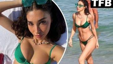 Chantel Jeffries Shows Off Her Sexy Bikini Body on the Beach in Miami on fanspics.com