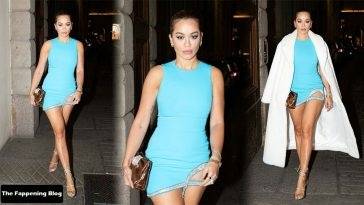 Rita Ora Flaunts Her Sexy Legs in Milan on fanspics.com