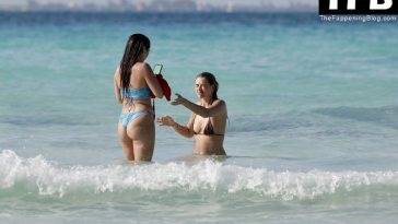 Arabella Chi & Kady McDermott are Seen Having a Good Time at the Beach on fanspics.com