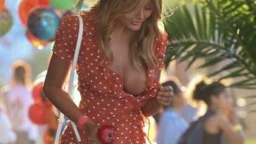 Zahia Dehar Boob Slip on fanspics.com