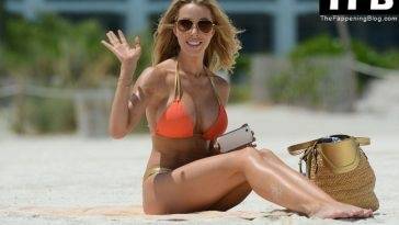 Lisa Hochstein Shows Off Her Sexy Bikini Body on the Beach in Miami on fanspics.com