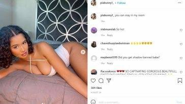 Piabunny1 Ebony Slut Showing Tasty Ass And Getting Masturbated OnlyFans Insta Leaked Videos on fanspics.com