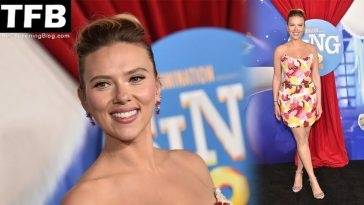 Scarlett Johansson Looks Beautiful at the Premiere of Illumination 19s 18Sing 2 19 in LA on fanspics.com