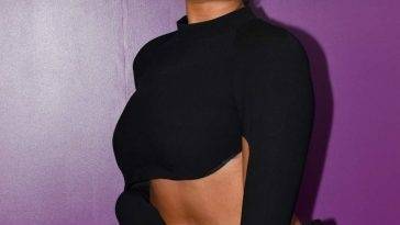 Megan Thee Stallion Looks Hot in Black at the 2021 Glamour Women of the Year Awards on fanspics.com