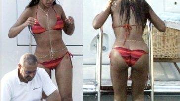 Beyonce's Gigantic Ass Eats Her Bikini on fanspics.com