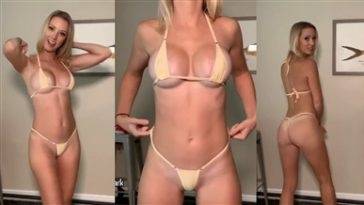 Vicky Stark Birthday Suit Try Nude Video Leaked on fanspics.com