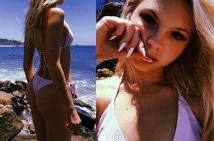 Jordyn Jones Candid Thong Bikini Pics on fanspics.com