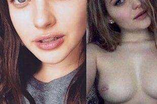 Katherine Langford Nude Topless Selfie on fanspics.com