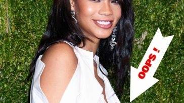 Chanel Iman Nip Slip at Vogue Anniversary ! on fanspics.com