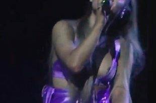 Ariana Grande Nipple Slips Out In Concert on fanspics.com