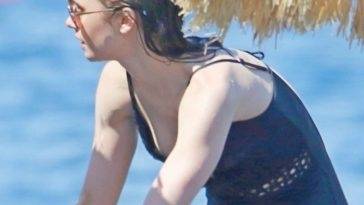 Lily Collins Nip Slip on fanspics.com