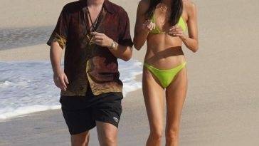 Bella Banos & Scott Disick Walk on the Beach on a Trip to St. Barts on fanspics.com