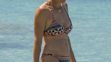 Andrew Lincoln & Gael Anderson Enjoy a Day on the Beach in Barbados - Barbados on fanspics.com