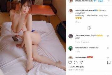 Hitomi Tanaka Teasing Her Huge Boobs Video  on fanspics.com
