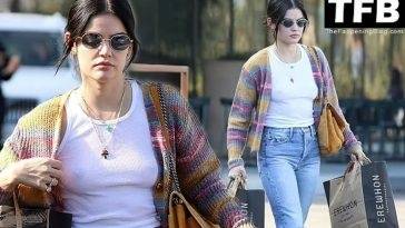 Lucy Hale Goes Braless on a Grocery Run to Erewhon on fanspics.com