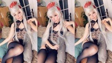 Belle Delphine Nude Onlyfans Black Bat Lingerie  on fanspics.com